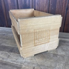 Vtg Napa Valley Box Company 20 CD DVD Game Storage Wood Crate Rack Media Holder