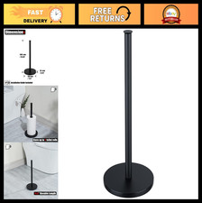 Matte Black Toilet Paper Storage Stand, 304 Stainless Steel Tissue Holder for 3
