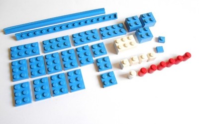 Lego System Lot 35 Pieces Bricks Plates Vintage