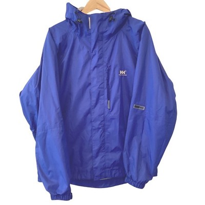 Helly Hansen Helly Tech 3 Ski Rain Sailing Jacket Blue Waterproof Hood Medium