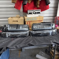 1999-02 Chevrolet Silverado Led Halo Head Lights L And R