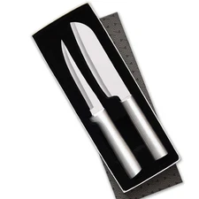 RADA Cook’s Knife Gift Set 2-Piece Stainless Steel Made in USA Silver Handles
