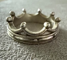King Baby Studio 925 Silver Toggle Crown Ring (Size 11.5) Msrp $225 