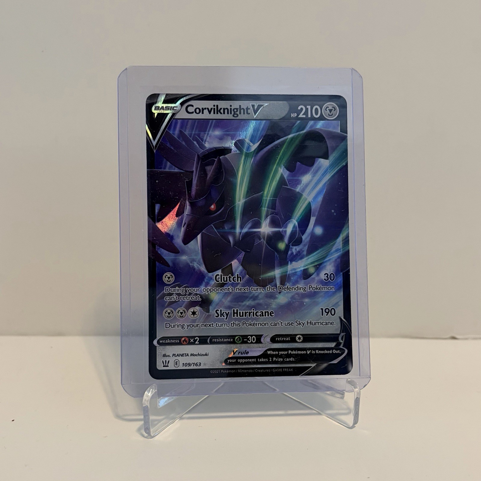 Pokemon TCG Card Battle Styles Corviknight V 109/163 Full Art Rare