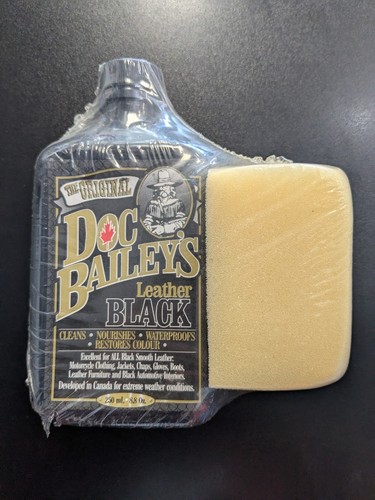 Doc Bailey’s Leather Black- Leather Oil Conditioner & Cleaner - New In Package