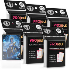 600 Pack Card Sleeves Clear, Perfect Fit Inner Sleeves Ideal for Double-Sleeving