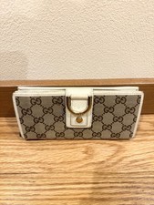 GUCCI Canvas Long Wallet GG