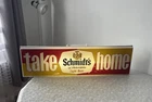 VINTAGE SCHMIDT’S BEER LIGHT UP SIGN 36” X 10” X 5” WALL HANGER SCHMIDTS