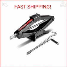 Powerbuilt Mechanical Scissor Jack , 1.5 Ton (3,300 lbs) Capacity, Portable Tire