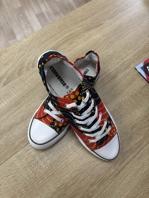 Converse Customized African Wax - Unikat Craft Sneaker - Größe 44