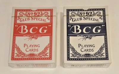 Club Special No.92 Playing Cards 1 Red/1 Blue New & Sealed
