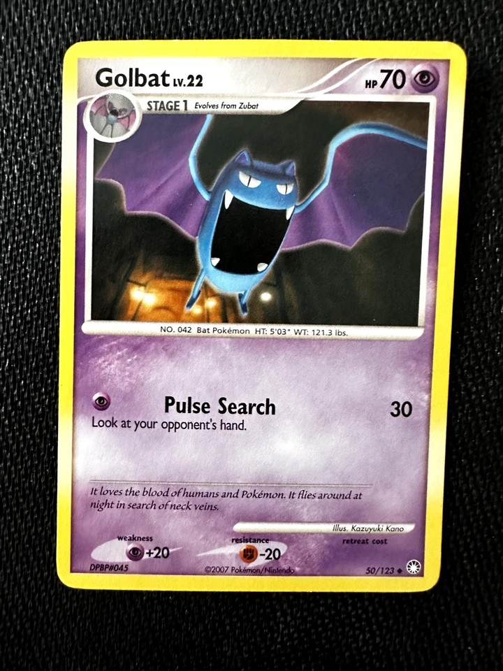 Golbat 50/123 Mysterious Treasures Pokemon Card