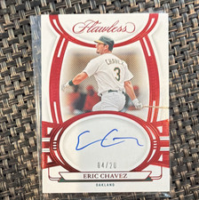 Panini 2023 Flawless Eric Chavez Athletics Ruby Auto Card #FS-EC /20