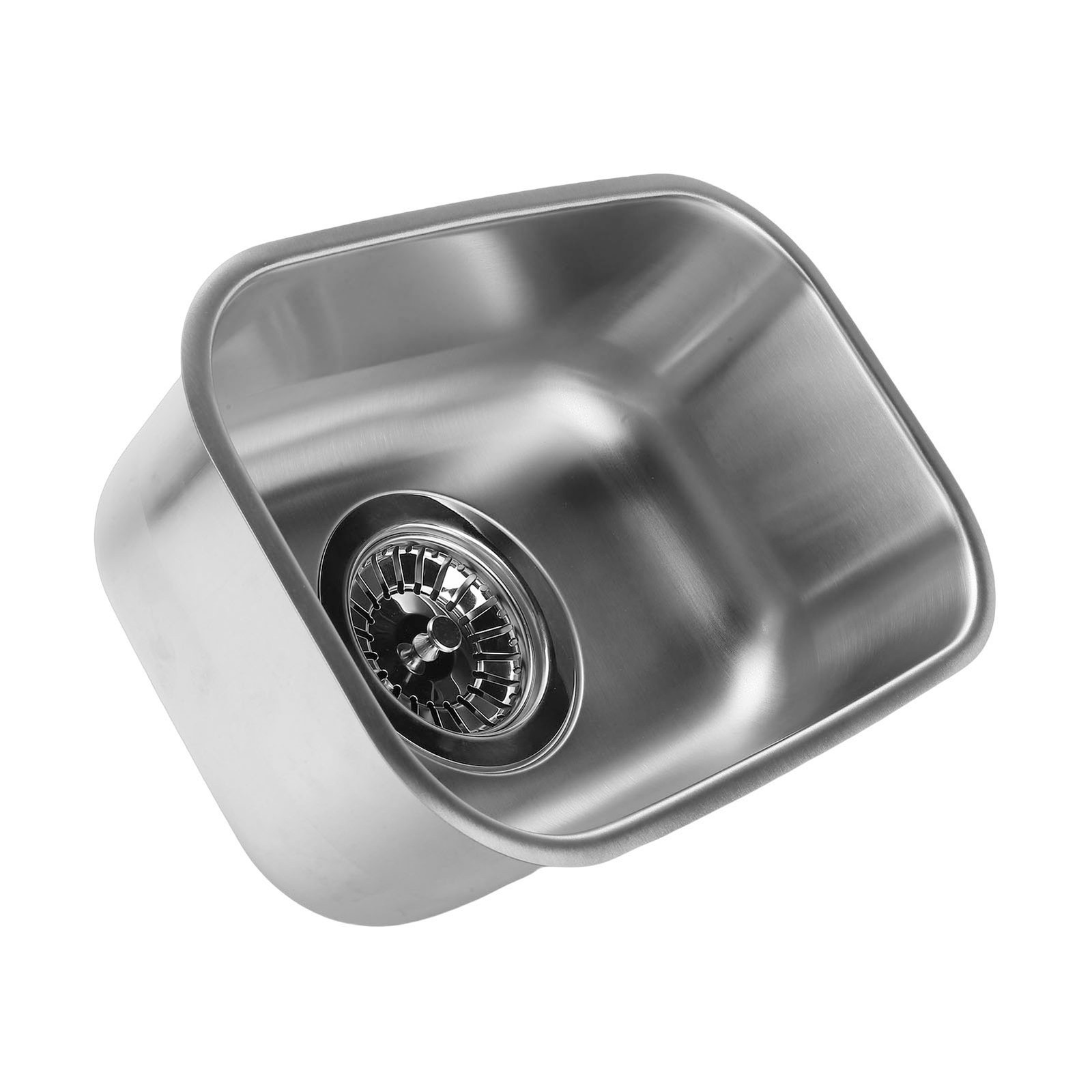RV Sink Stainless Steel Mini Single Bowl RV Sink Wash Basin For Cars Boats RVs Y