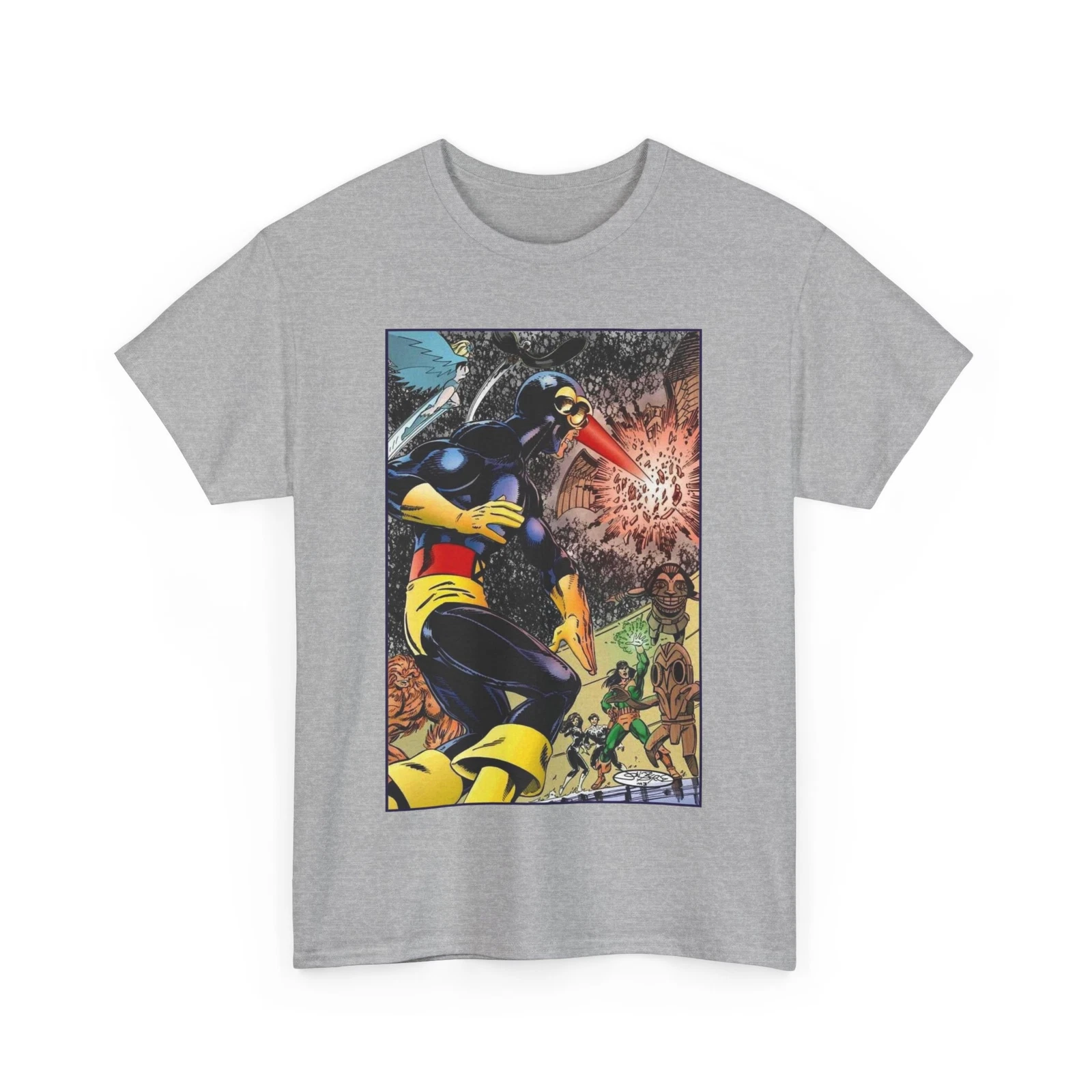 Alpha Flight Vs Cyclops T-Shirt - Marvel Comics - John Byrne Art - Snowbird