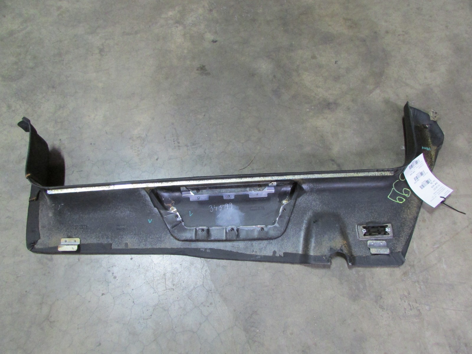 Lamborghini Murcielago, RH, Right Sill Cover Panel, Black Leather, P/N 418854888
