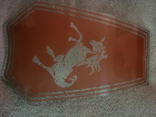 Ok Lighting Touch Lamp Replacement Glass Panel Pink Unicorn - Picture 2 of 3
