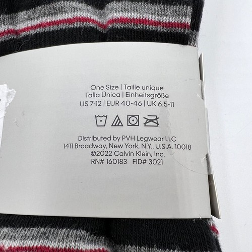 Calvin Klein Mens 4 Pairs Cotton Stretch Logo Gray/Black Crew Sock Set One Size - Picture 10 of 10