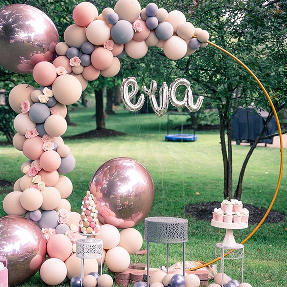 Round Balloon Arch Stand 2M Metal Balloon Arch,Balloon Hoop Stand