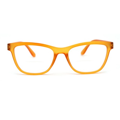 Womens Horn Rim Rectangular Bi-focal Reading Glasses - Picture 22 of 25