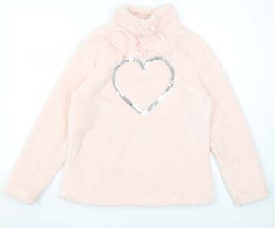 Matalan Damen Pullover Rosa Rundhals Polyestermischung Größe S