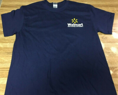 WALMART Associate Navy Blue Tee Shirt 100% Cotton S-XXXL BRAND NEW