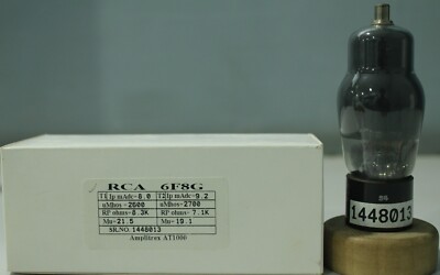 6F8G VT99 RCA NOS made in U.S.A Amplitrex Tested