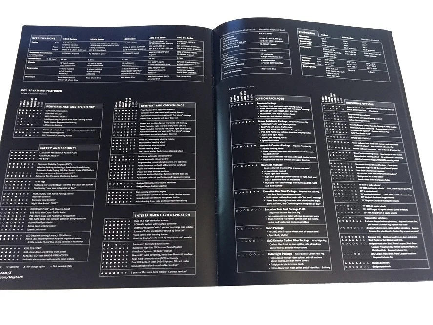 2017 Mercedes Benz S-Class 32-page Brochure Catalog - Maybach S550 S600 S65 AMG Foto 3 de 4