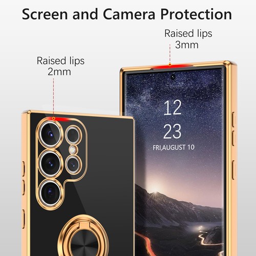 For Samsung Galaxy S23 Ultra Case Magnetic Ring Holder Rugged Shockproof Cover - Photo 7 sur 9