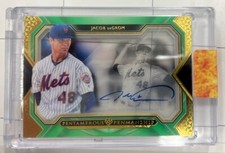 2019 Topps Five Star Jacob DeGrom Pentamerous Penmanship on card Auto 07/10 Mets