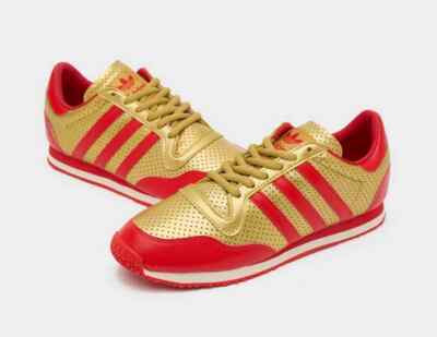Adidas Originals Men's Galaxy OG in Gold and Red Shoes | eBay