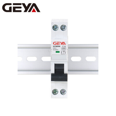GEYA AC Circuit Breaker MCB 6KA 1P+N C Curve B Curve 6 10 16 20 25 32 40Amp 230V