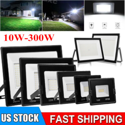 10W-500W Watt Led Flood Light Outdoor Security Garden Yard Spotlight Lamp 110V