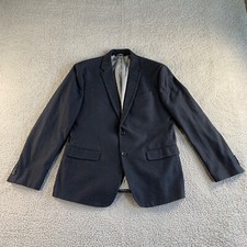 Banana Republic Blazer Mens 44 R Blue Gray Sport Coat Suit Jacket Slim Fit
