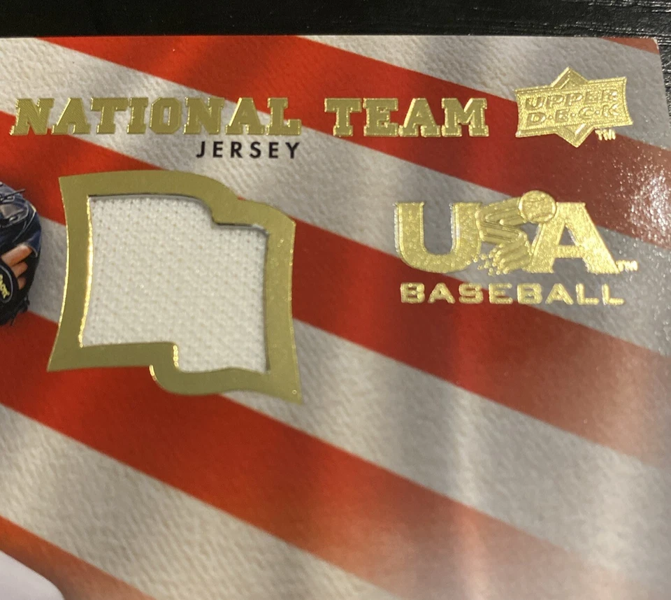 Josh Romanski 2008 Upper Deck Baseball National Team Jersey Relic, No. USA-JR - Image 3 of 3