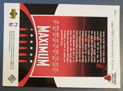 1999-00 Upper Deck HoloGrFX Maximum Jordan #MJ3 Michael Jordan Chicago Bulls - Picture 4 of 5