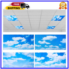 4 Pcs 4 x 2 Feet Fluorescent Light Covers for Ceiling Lights Classroom Office...