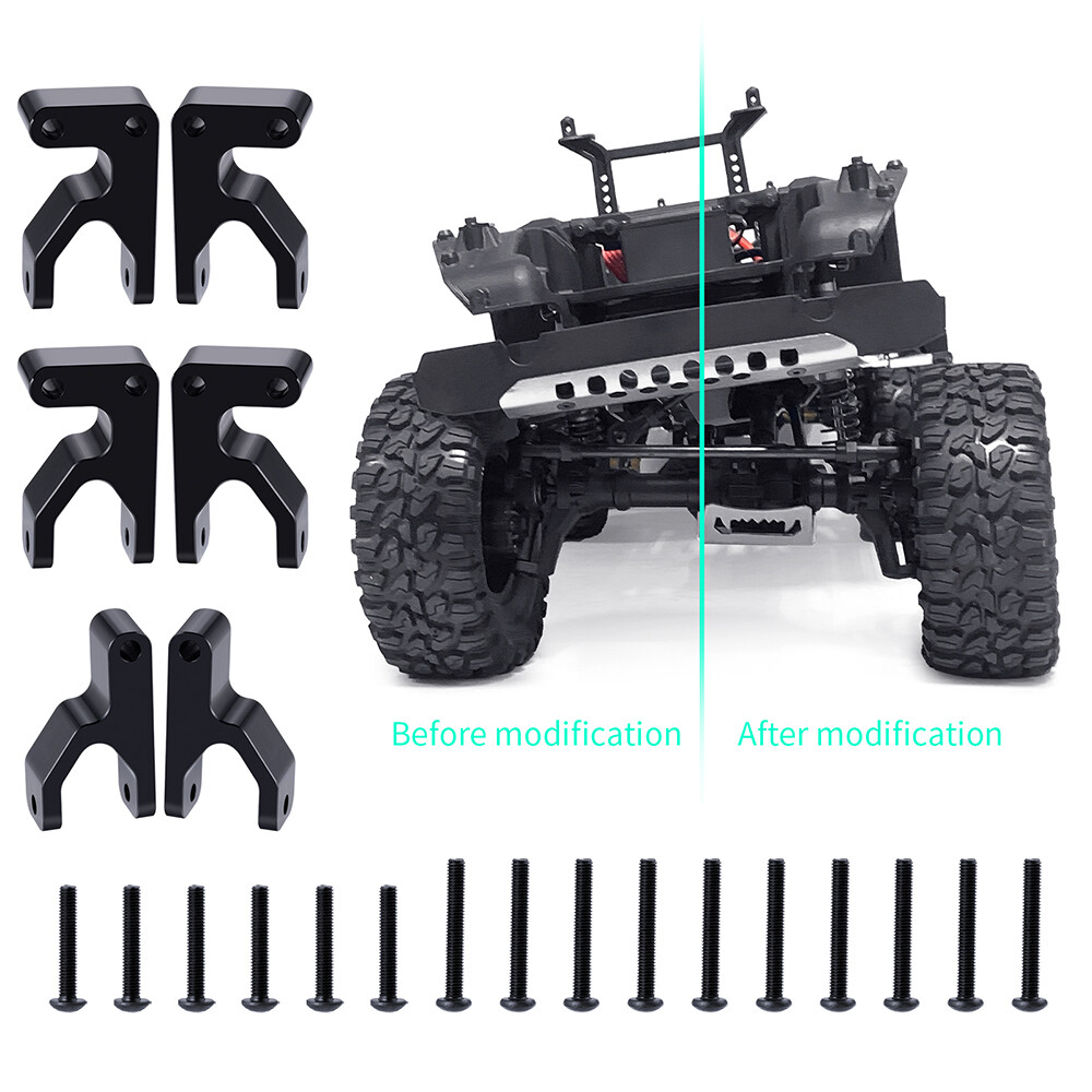 FLYXM RC 1/10 Car Upgrade Upper Shock Mount Lift Kit for Traxxas TRX6 6x6 G63