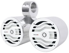 MB Quart NK2-116W 120w Marine Boat Dual 6.5" Wakeboard Tower Speakers in Silver