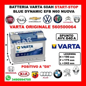 Аккумулятор varta n60