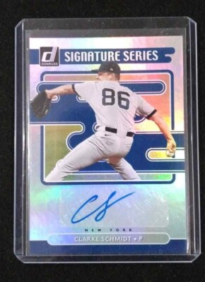 2021 Donruss Clarke Schmidt Signature Series Auto Rookie New York Yankees Mint