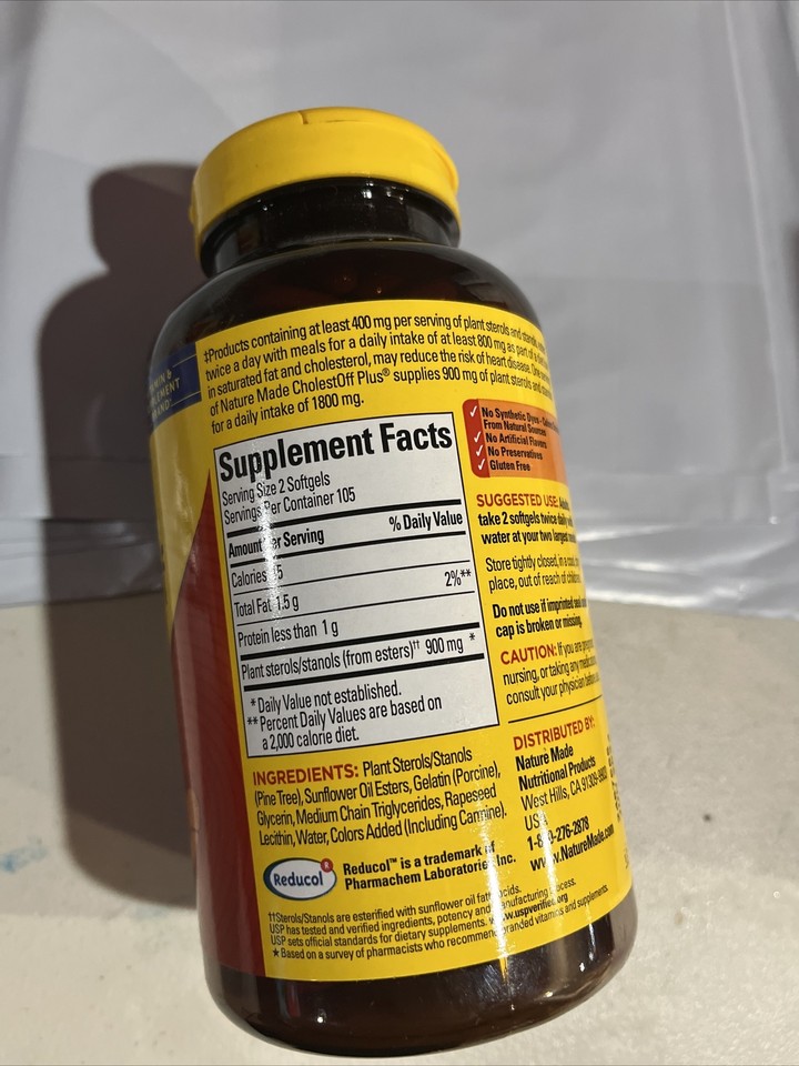 A Nature Made Cholest-Off Plus, 210 Softgels Exp 5/24 31604030490 | eBay