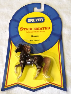 New Retired 1999 Breyer Horse Stablemate #5612 Liver Chestnut Prancing Morgan G2