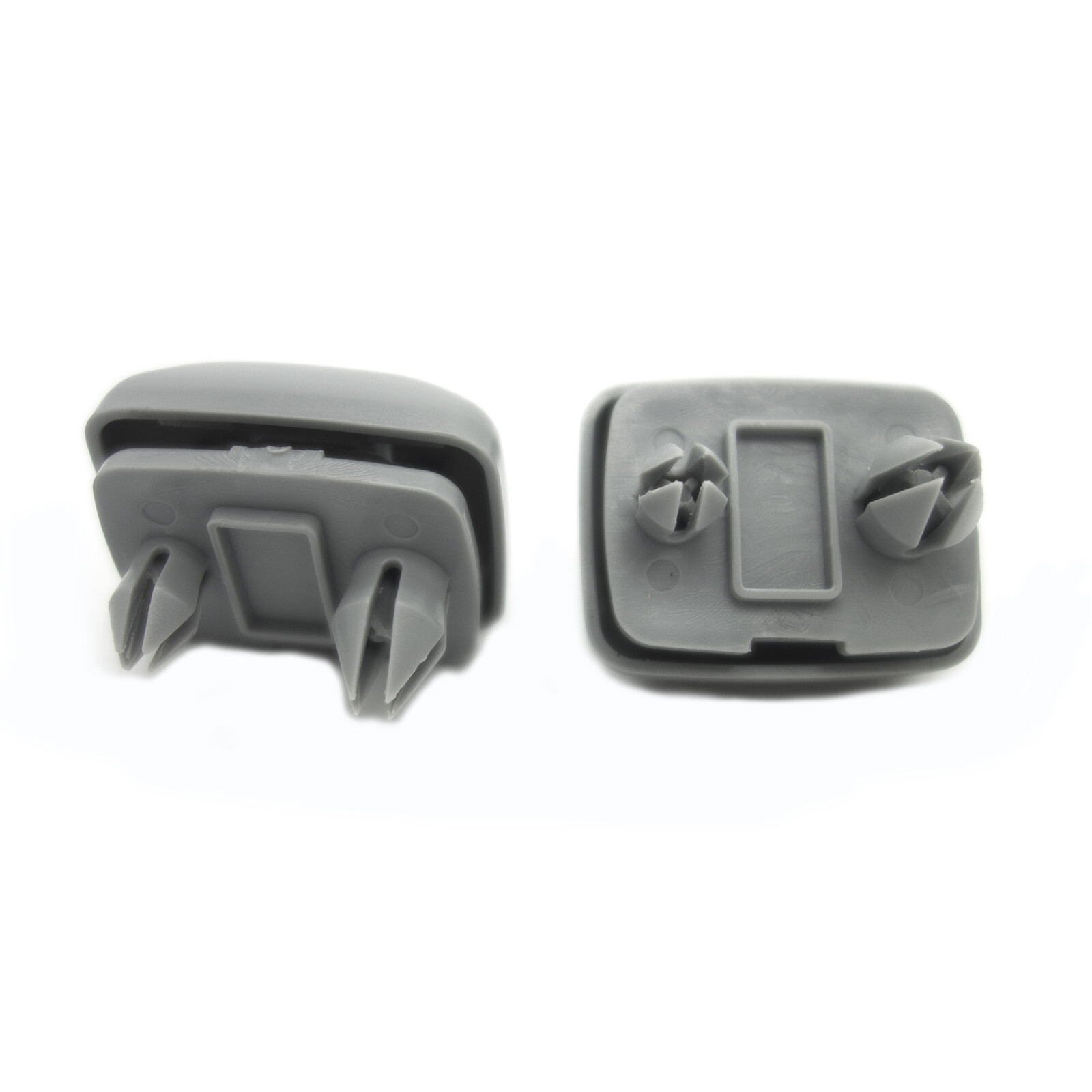 Set of 2 Grey Sun Visor Clip 8U0857562A for Audi A3 A4 A5 Q5 A7 B6 B7