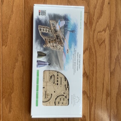Ugears Flight Starter Airplane LAUNCHER 3D puzzle Wooden KIT New Sealed