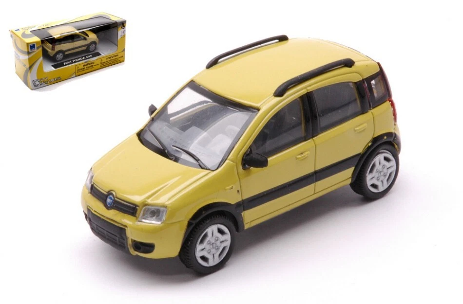 MODELLINO AUTO NEW RAY STATICO FIAT PANDA 4X4 GIALLO MODELLISMO SCALA 1:43 - Immagine 4 di 4