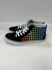 Ecko Unltd Skateboarder SoCal Vans Life Rainbow Checkered shoes