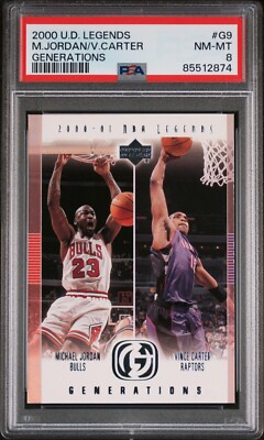 2000-01 Upper Deck NBA Legends Michael Jordan/Carter Generations PSA Pop  10