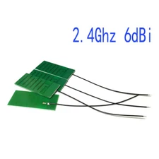 2pcs 2.4Ghz 6dbi Flat Antenna Built-in PCB Aeria 58*26*1.5mm Modem Welding/IPX