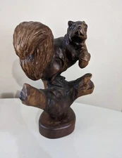 J. Chester Armstrong Wood Carved Squirrel "Just Nuts" 2012